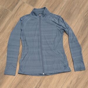 Athleta Steel Blue Zip-Up Jacket